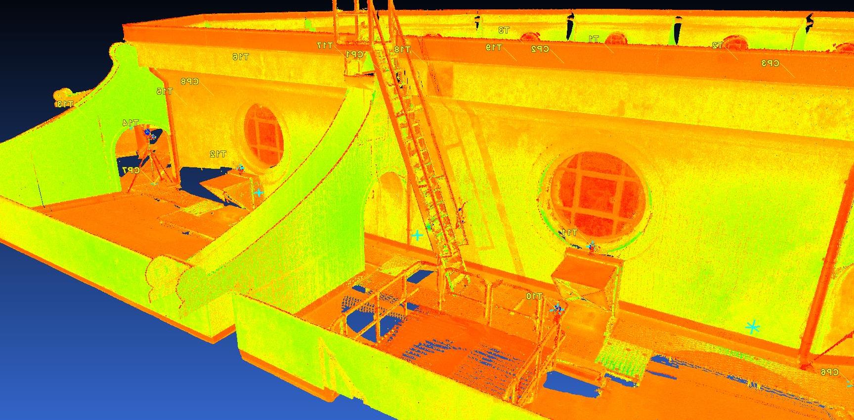 3D сканирование гидротехнического сооружения